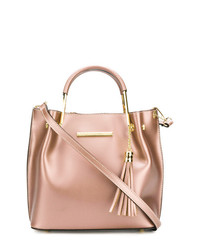 rosa Shopper Tasche aus Leder von Marc Ellis