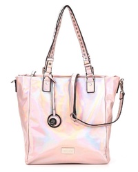 rosa Shopper Tasche aus Leder von MERCH MASHIAH