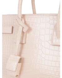 rosa Shopper Tasche aus Leder von Saint Laurent