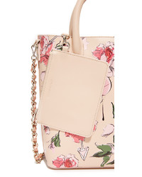 rosa Shopper Tasche aus Leder von Mother of Pearl