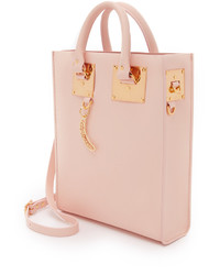 rosa Shopper Tasche aus Leder von Sophie Hulme