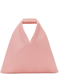 rosa Shopper Tasche aus Leder von MM6 MAISON MARGIELA