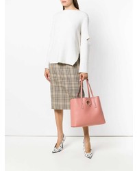 rosa Shopper Tasche aus Leder von Fendi