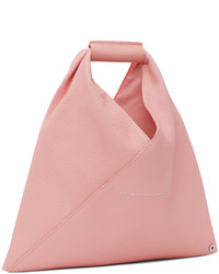 rosa Shopper Tasche aus Leder von MM6 MAISON MARGIELA