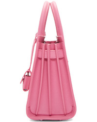 rosa Shopper Tasche aus Leder von Saint Laurent