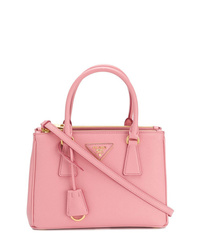 rosa Shopper Tasche aus Leder von Prada