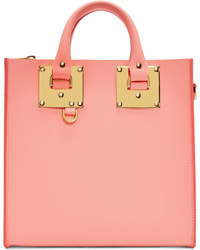 rosa Shopper Tasche aus Leder von Sophie Hulme