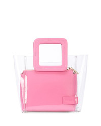 rosa Shopper Tasche aus Leder von Staud
