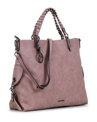 rosa Shopper Tasche aus Leder von SURI FREY