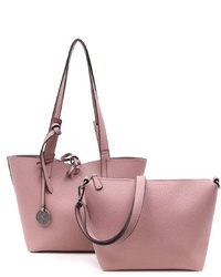 rosa Shopper Tasche aus Leder von SURI FREY