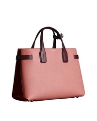rosa Shopper Tasche aus Leder von Burberry