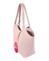 rosa Shopper Tasche aus Leder von Tom Tailor Denim