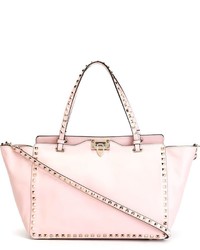 rosa Shopper Tasche aus Leder von Valentino