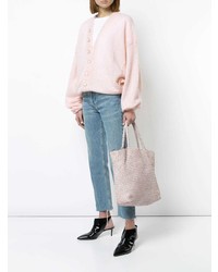rosa Shopper Tasche aus Leder von Officine Creative