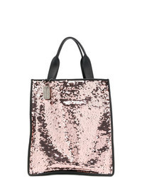 rosa Shopper Tasche aus Pailletten
