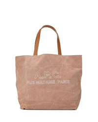 rosa Shopper Tasche aus Segeltuch von A.P.C.