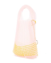 rosa Shopper Tasche aus Segeltuch von Jil Sander