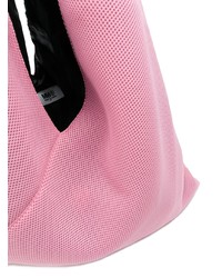 rosa Shopper Tasche aus Segeltuch von MM6 MAISON MARGIELA