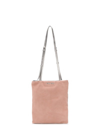 rosa Shopper Tasche aus Wildleder von Miu Miu