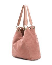 rosa Shopper Tasche aus Wildleder von L'Autre Chose