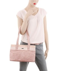 rosa Shopper Tasche aus Wildleder von Tamaris