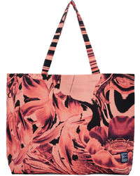 rosa Shopper Tasche mit Blumenmuster