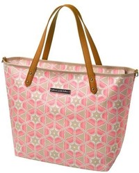 rosa Shopper Tasche mit geometrischem Muster