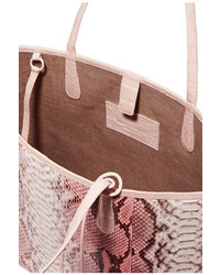 rosa Shopper Tasche mit Schlangenmuster von Nancy Gonzalez