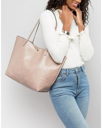 rosa Shopper Tasche von Asos