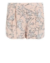 rosa Shorts mit Blumenmuster von mbyM