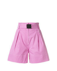 rosa Shorts mit Karomuster