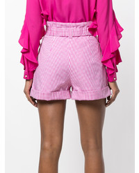 rosa Shorts mit Karomuster von N°21