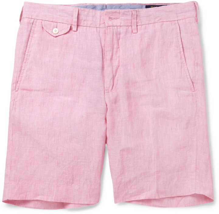 ralph lauren linen shorts mens