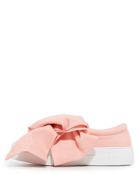 rosa Slip-On Sneakers aus Jeans von Joshua Sanders