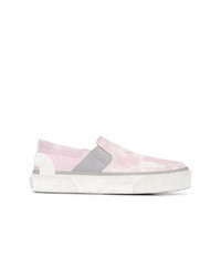rosa Slip-On Sneakers aus Leder