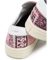 rosa Slip-On Sneakers aus Segeltuch von Amiri