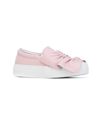 rosa Slip-On Sneakers aus Segeltuch von Joshua Sanders