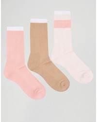 rosa Socken von Asos