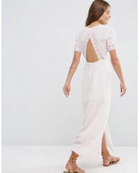 rosa Spitze Maxikleid von Asos