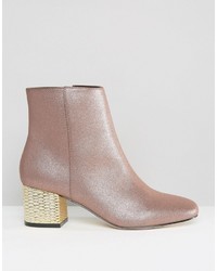 rosa Stiefeletten von Asos