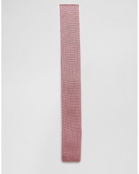 rosa Strick Krawatte von Asos