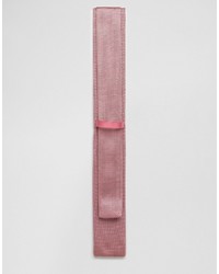 rosa Strick Krawatte von Asos