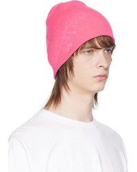 rosa Strick Mütze von Stussy