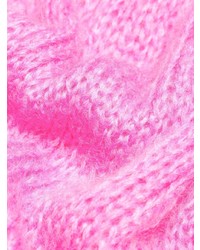 rosa Strick Oversize Pullover von Prada