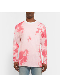 rosa Strick Pullover mit einem Rundhalsausschnitt von The Elder Statesman