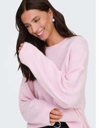 rosa Strick Pullover von Jdy