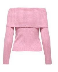 rosa Strick Pullover von Only