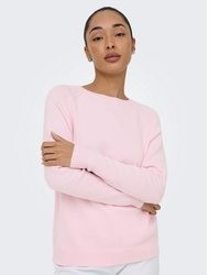 rosa Strick Pullover von Only