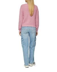 rosa Strick Pullover von QS