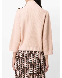 rosa Strick Rollkragenpullover von Elisabetta Franchi